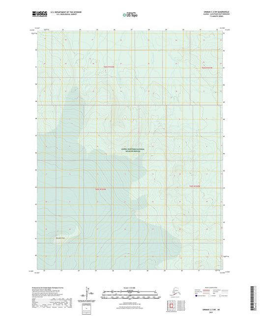 Unimak C-2 SW Alaska US Topo Map Image