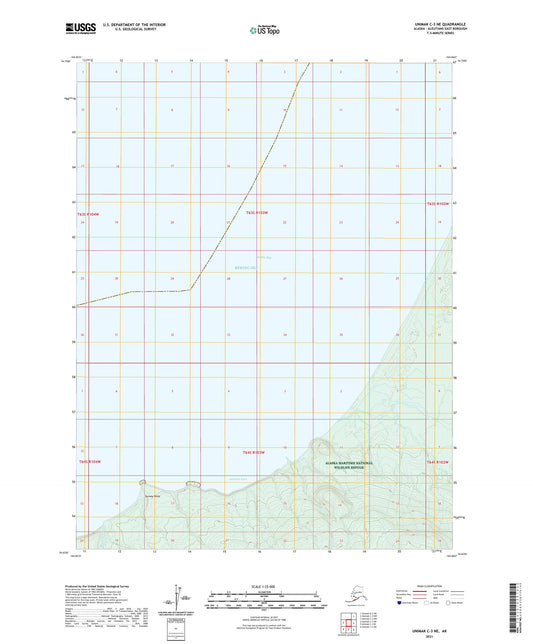 Unimak C-3 NE Alaska US Topo Map Image