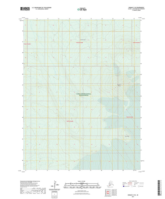 Unimak C-3 SE Alaska US Topo Map Image