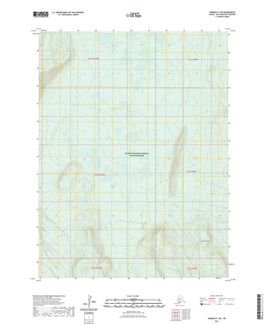 Unimak D-1 SW Alaska US Topo Map Image