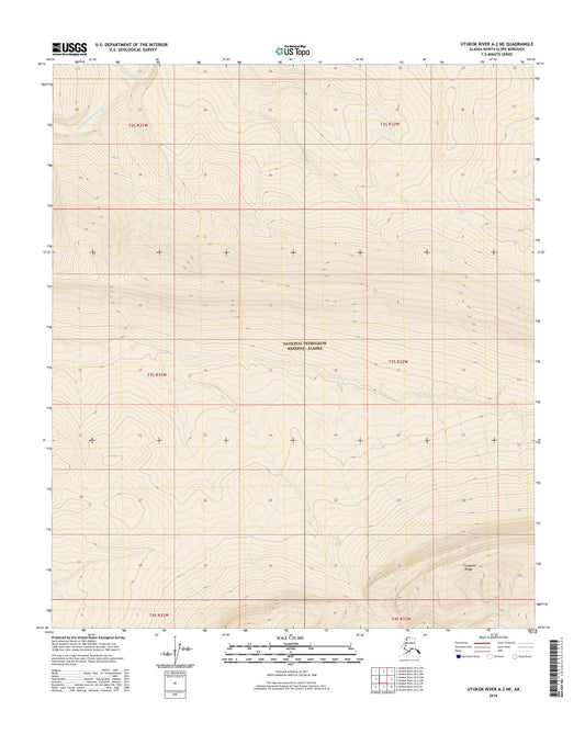 Utukok River A-2 NE Alaska US Topo Map Image