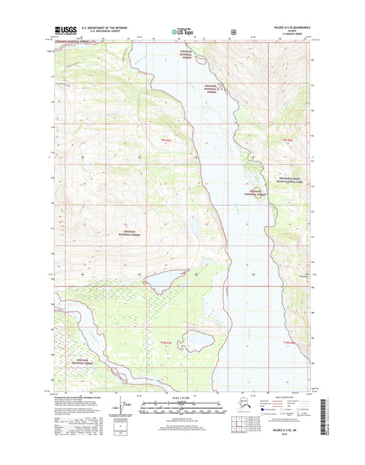 Valdez A-3 SE Alaska US Topo Map Image