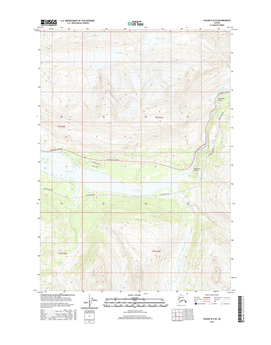Valdez A-6 SE Alaska US Topo Map Image