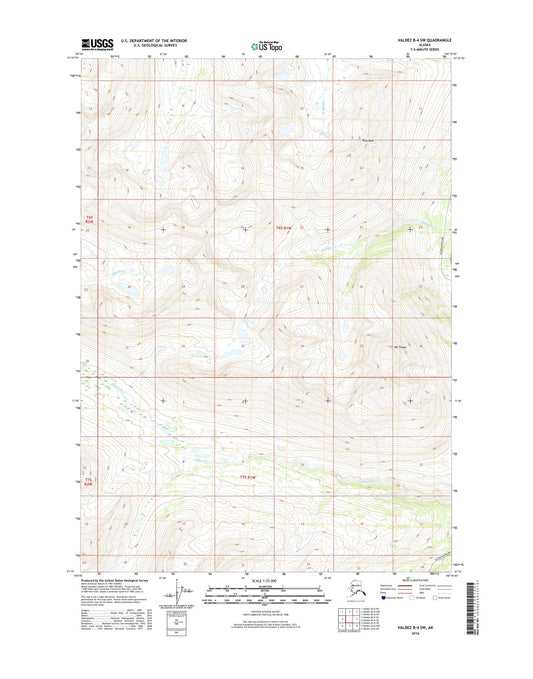 Valdez B-4 SW Alaska US Topo Map Image