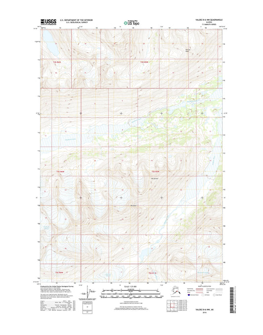 Valdez B-6 NW Alaska US Topo Map Image