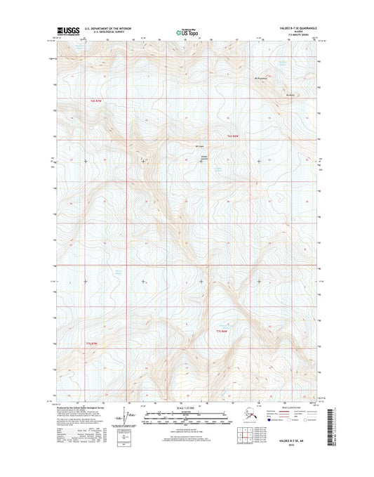 Valdez B-7 SE Alaska US Topo Map Image