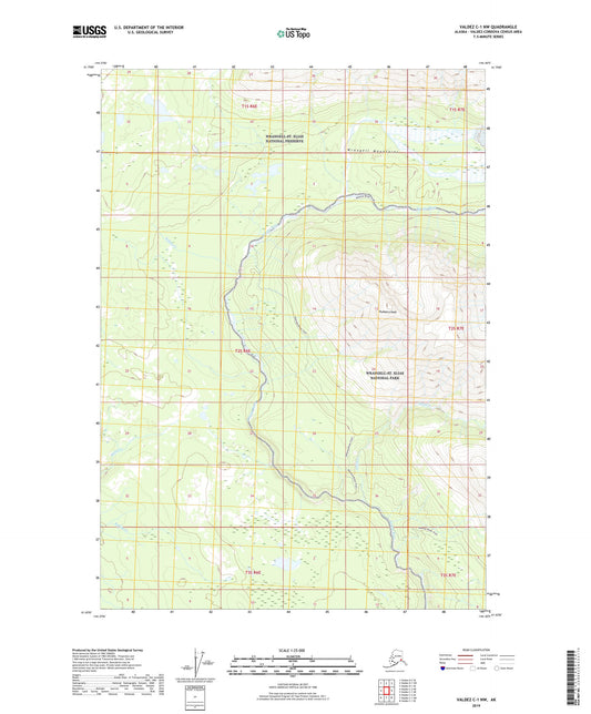 Valdez C-1 NW Alaska US Topo Map Image
