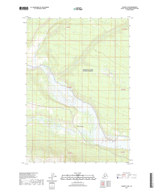 Valdez C-2 NW Alaska US Topo Map Image