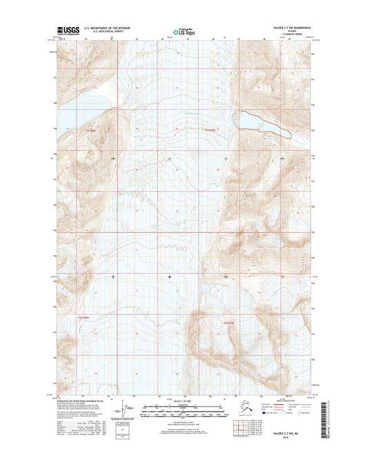 Valdez C-7 SW Alaska US Topo Map Image