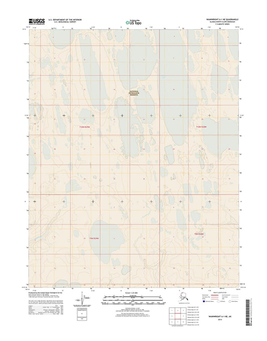 Wainwright A-1 NE Alaska US Topo Map Image