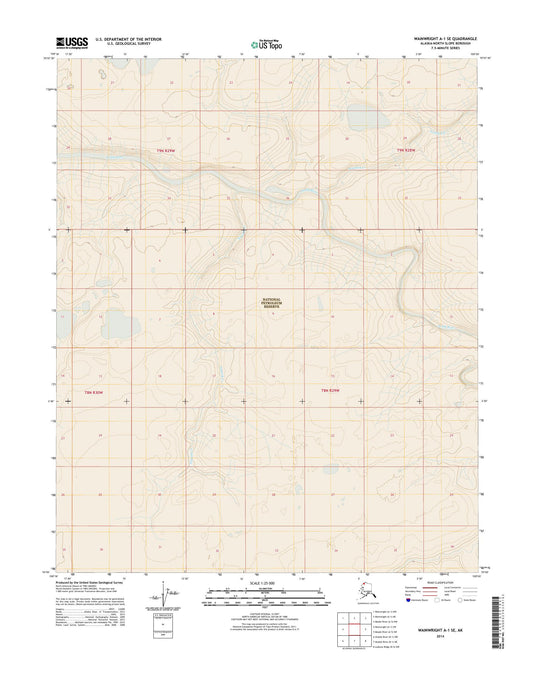 Wainwright A-1 SE Alaska US Topo Map Image
