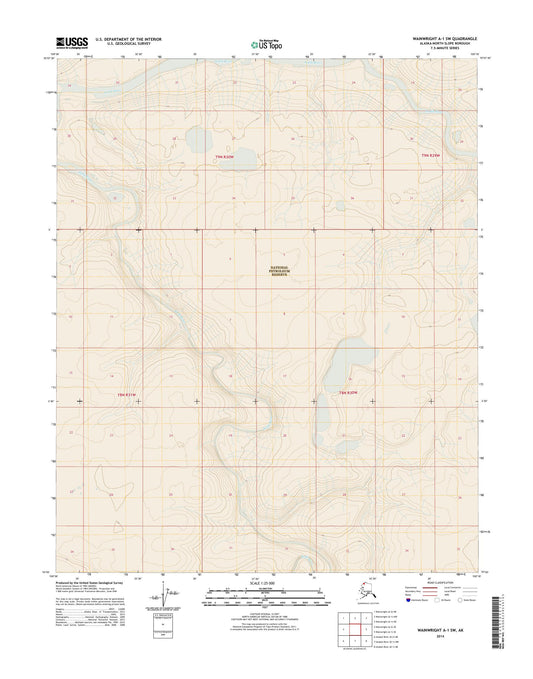 Wainwright A-1 SW Alaska US Topo Map Image