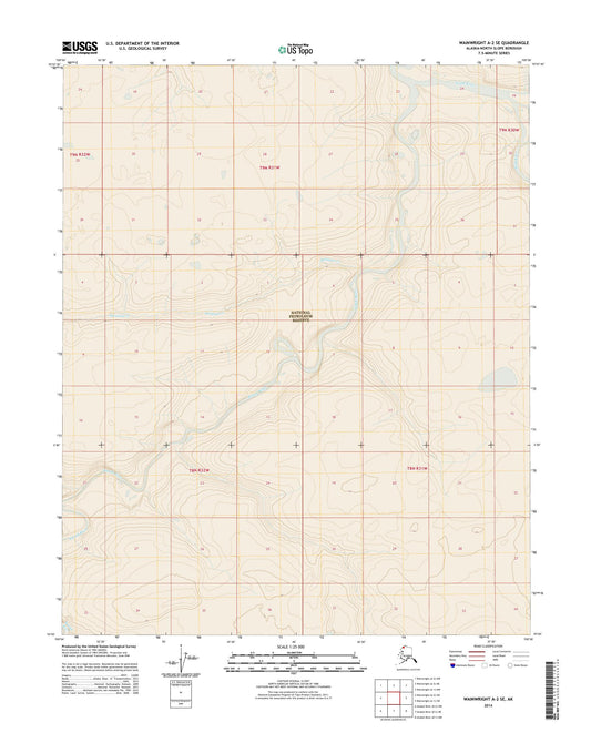 Wainwright A-2 SE Alaska US Topo Map Image