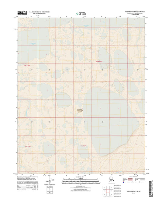Wainwright A-5 NE Alaska US Topo Map Image