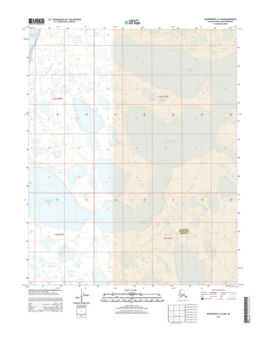 Wainwright A-5 NW Alaska US Topo Map Image