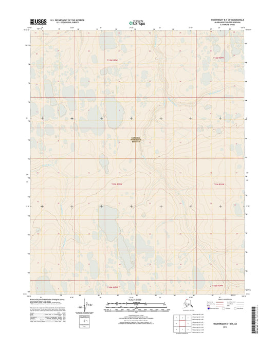 Wainwright B-1 SW Alaska US Topo Map Image