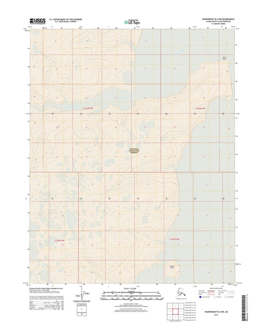 Wainwright B-2 NW Alaska US Topo Map Image