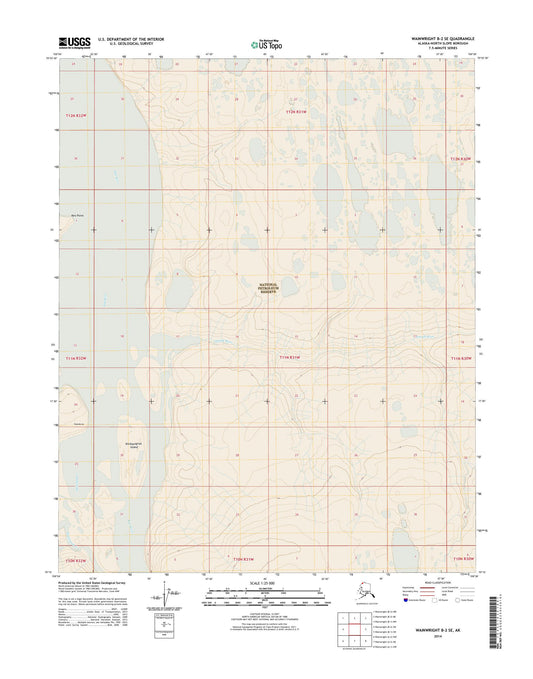 Wainwright B-2 SE Alaska US Topo Map Image