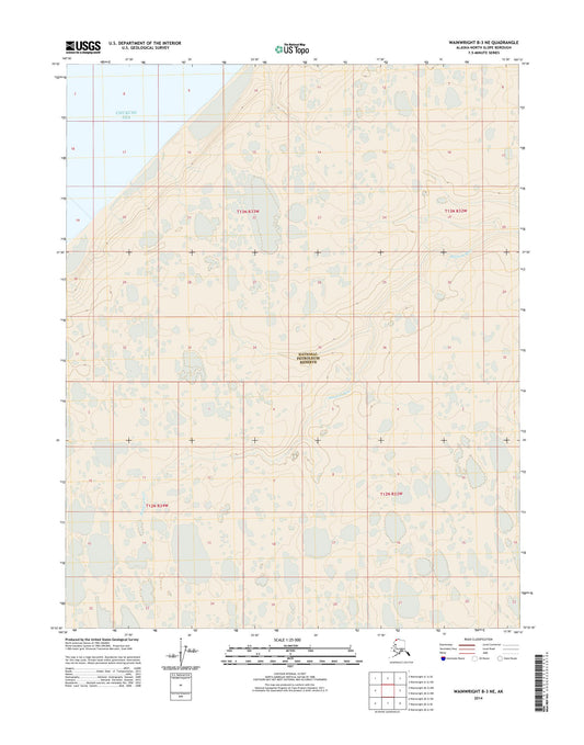 Wainwright B-3 NE Alaska US Topo Map Image