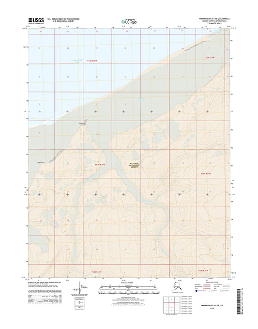Wainwright B-4 SE Alaska US Topo Map Image