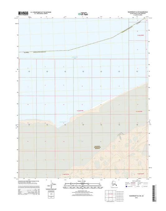 Wainwright B-4 SW Alaska US Topo Map Image