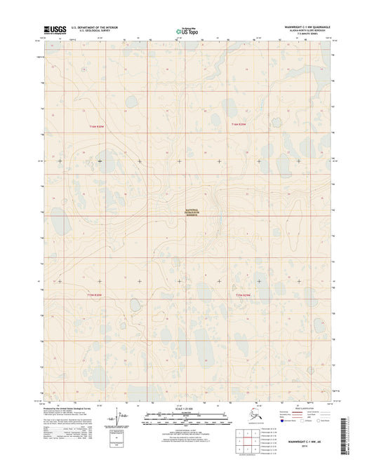 Wainwright C-1 NW Alaska US Topo Map Image