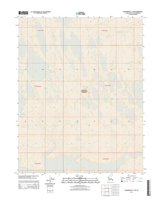 Wainwright C-1 SW Alaska US Topo Map Image