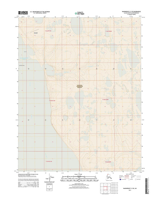 Wainwright C-2 SE Alaska US Topo Map Image
