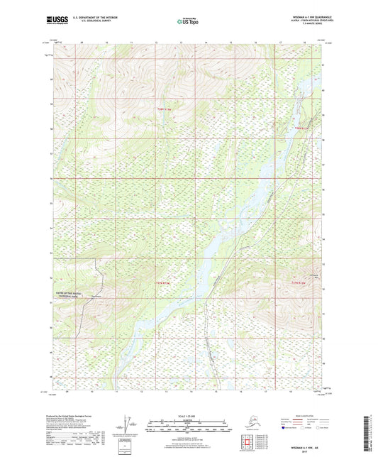 Wiseman A-1 NW Alaska US Topo Map Image
