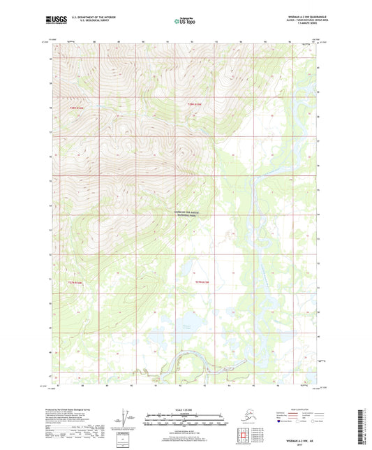 Wiseman A-2 NW Alaska US Topo Map Image