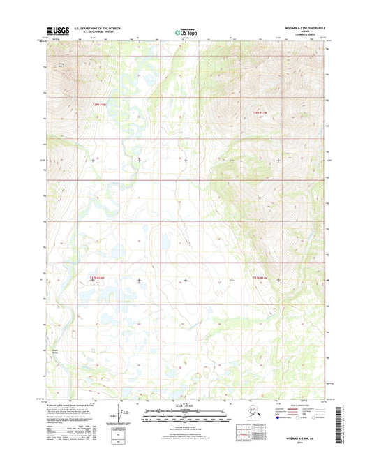 Wiseman A-3 NW Alaska US Topo Map Image