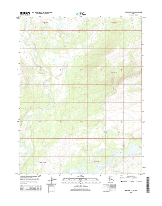 Wiseman A-3 SW Alaska US Topo Map Image
