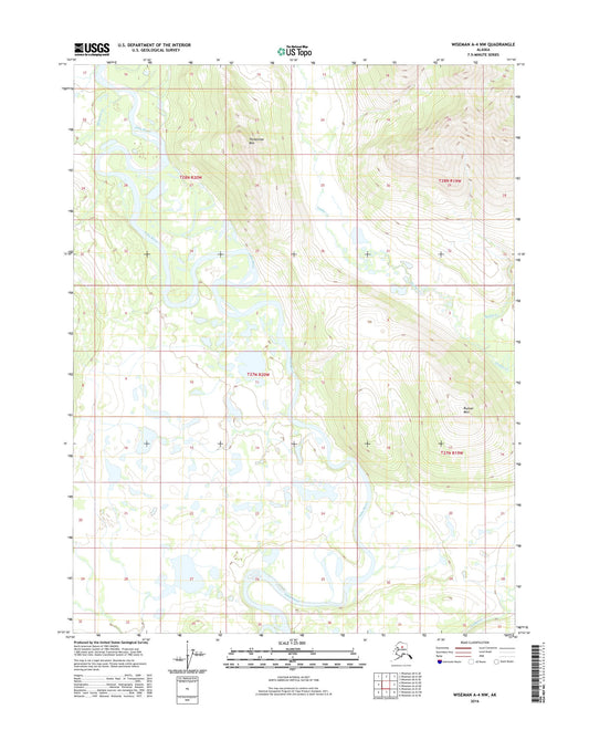 Wiseman A-4 NW Alaska US Topo Map Image