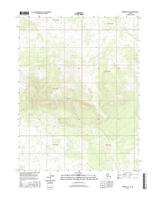Wiseman A-4 SE Alaska US Topo Map Image