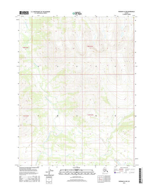 Wiseman A-6 NE Alaska US Topo Map Image