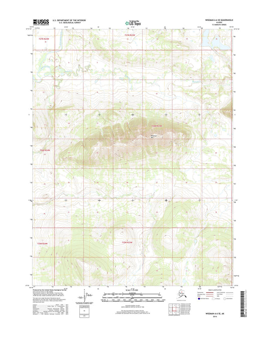 Wiseman A-6 SE Alaska US Topo Map Image