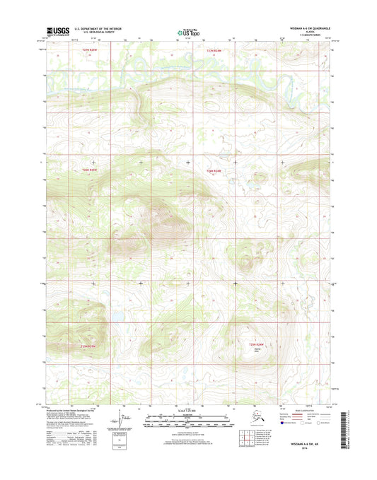 Wiseman A-6 SW Alaska US Topo Map Image