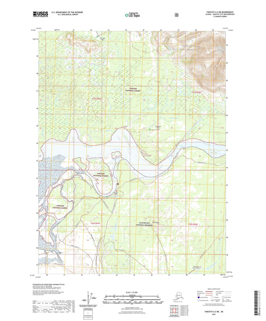 Yakutat A-2 NE Alaska US Topo Map Image