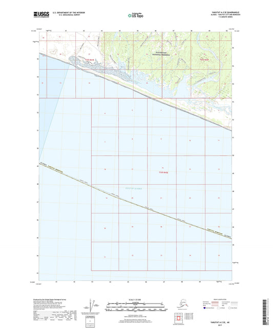 Yakutat A-2 SE Alaska US Topo Map Image