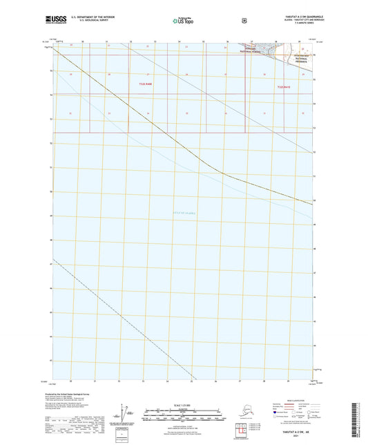 Yakutat A-2 SW Alaska US Topo Map Image