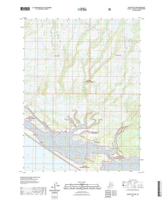 Yakutat B-4 NW Alaska US Topo Map Image