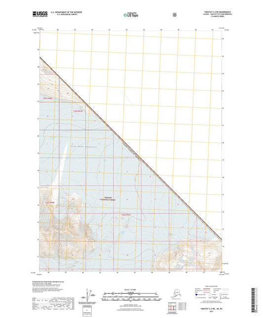 Yakutat C-2 NE Alaska US Topo Map Image
