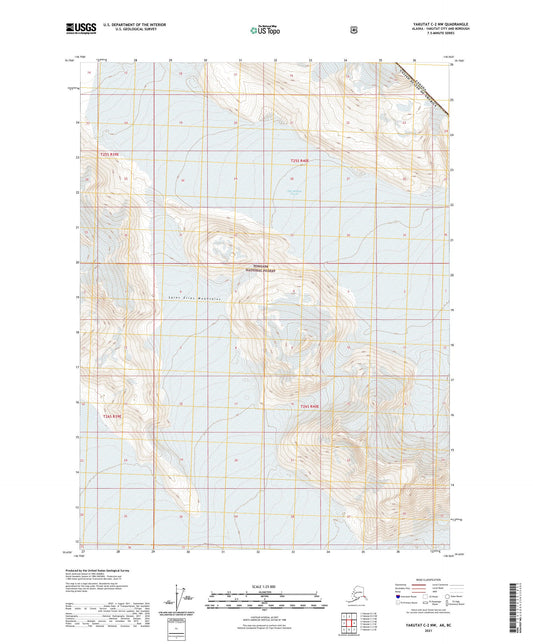 Yakutat C-2 NW Alaska US Topo Map Image