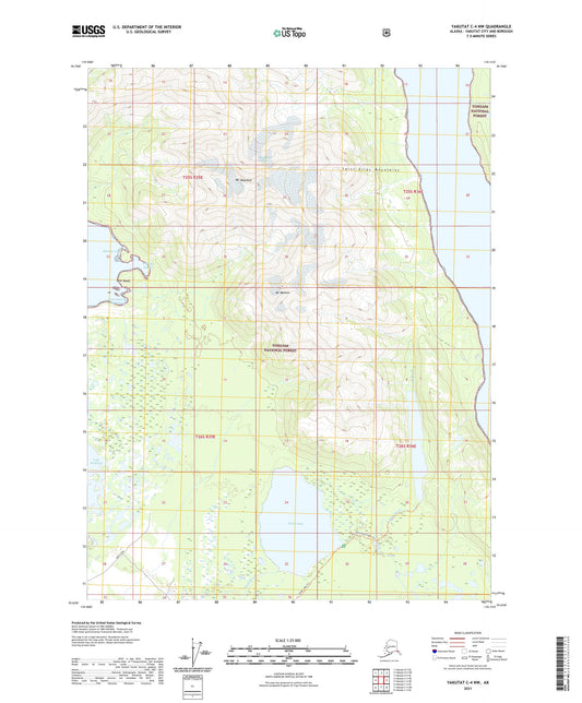 Yakutat C-4 NW Alaska US Topo Map Image