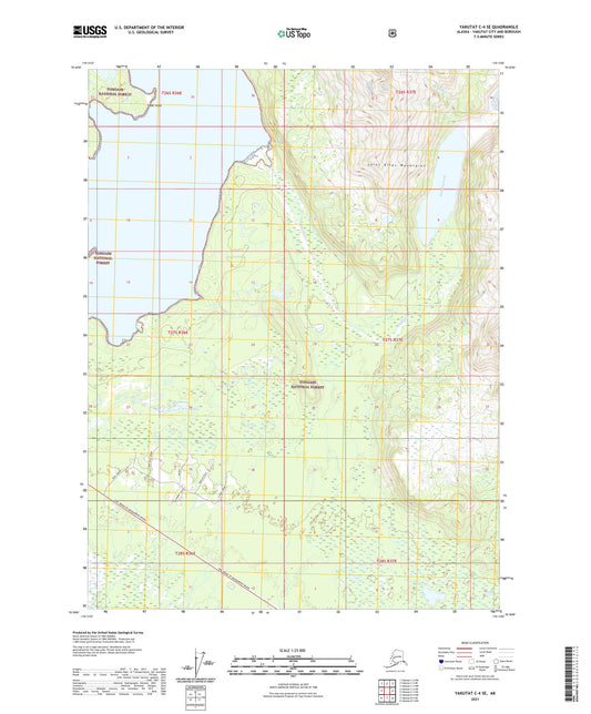 Yakutat C-4 SE Alaska US Topo Map Image