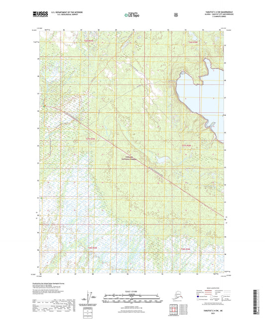 Yakutat C-4 SW Alaska US Topo Map Image