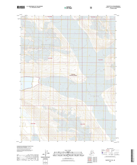 Yakutat D-3 SE Alaska US Topo Map Image