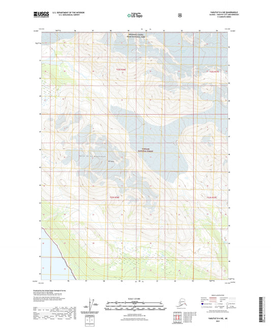 Yakutat D-4 NE Alaska US Topo Map Image