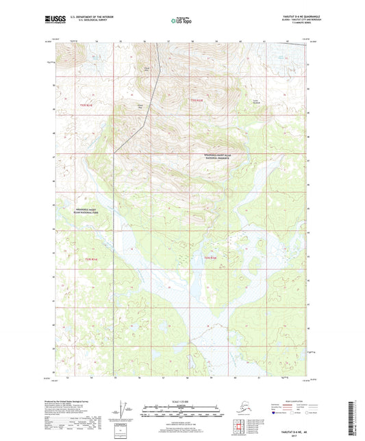 Yakutat D-6 NE Alaska US Topo Map Image
