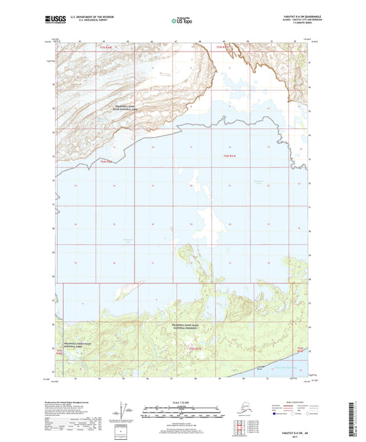 Yakutat D-6 SW Alaska US Topo Map Image